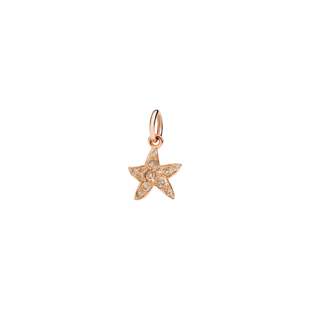 Anhänger Stellina Roségold Und Diamanten Brown
