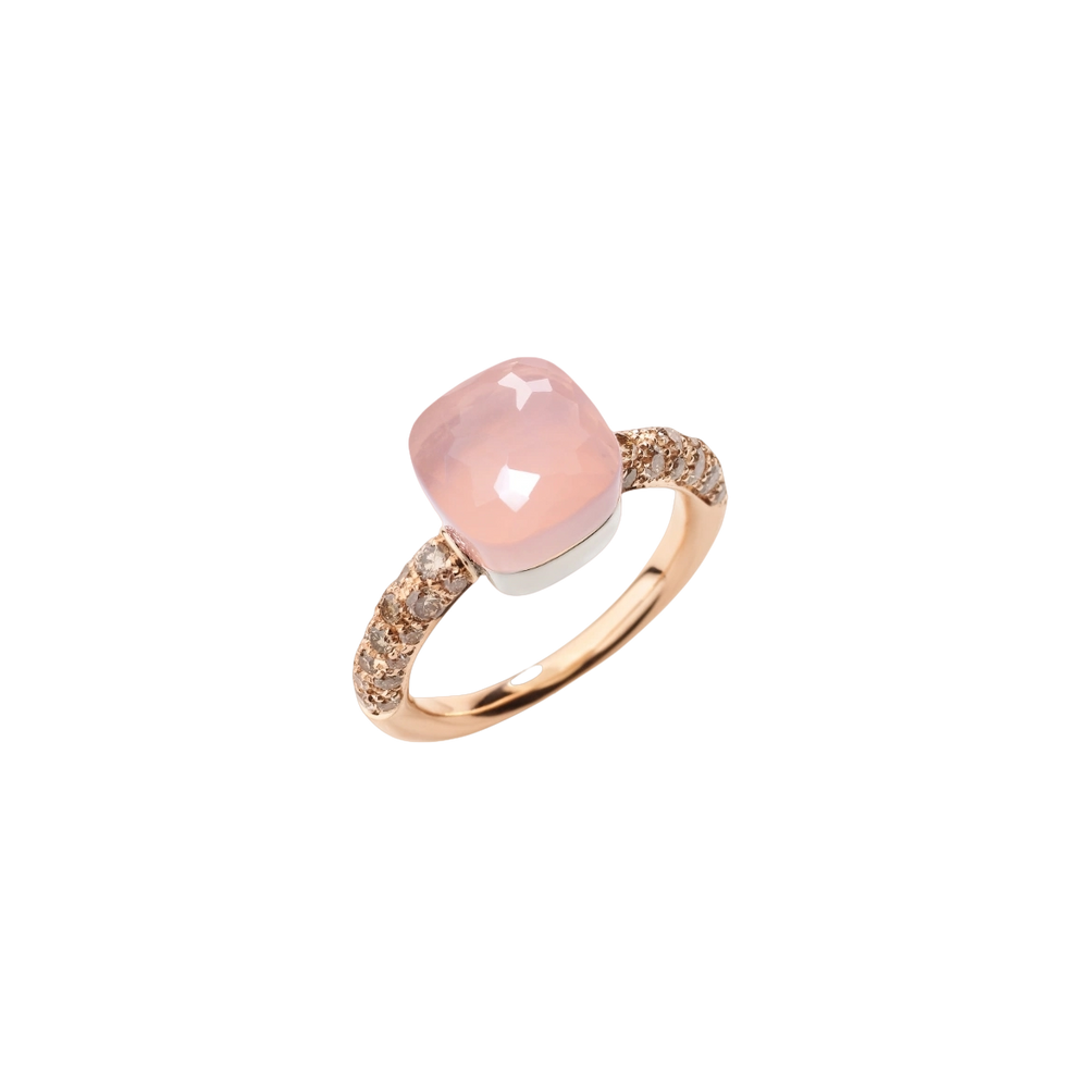 Kleiner Ring Nudo Aus Rosenquarz