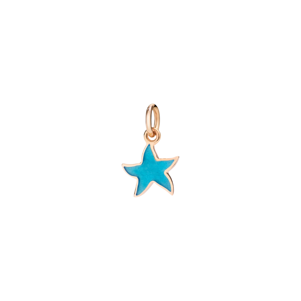 Pendentif Stellina Or Rose &amp; Émail