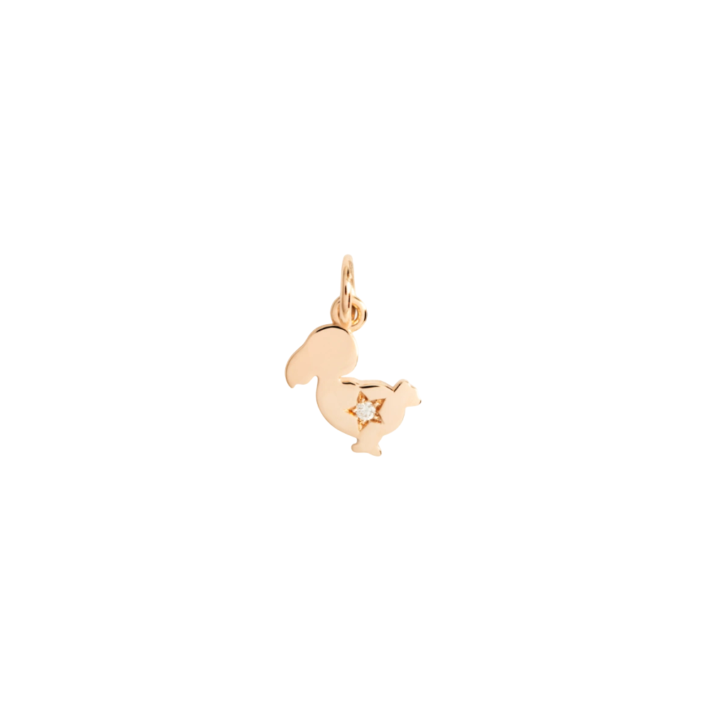 Pendentif Dodo Junior Or Rose &amp; Diamant