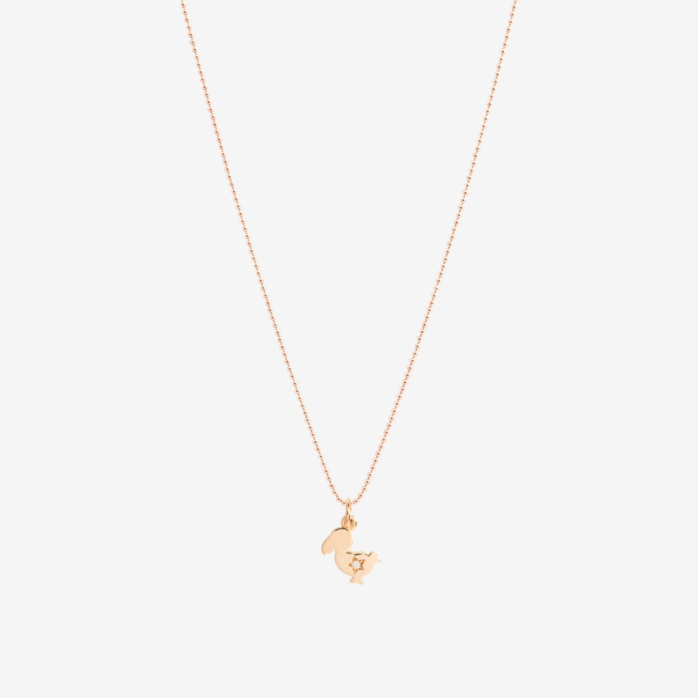 Pendentif Dodo Junior Or Rose &amp; Diamant