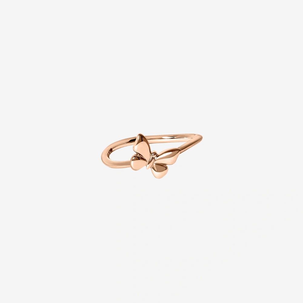 Bague Papillon Or Rose