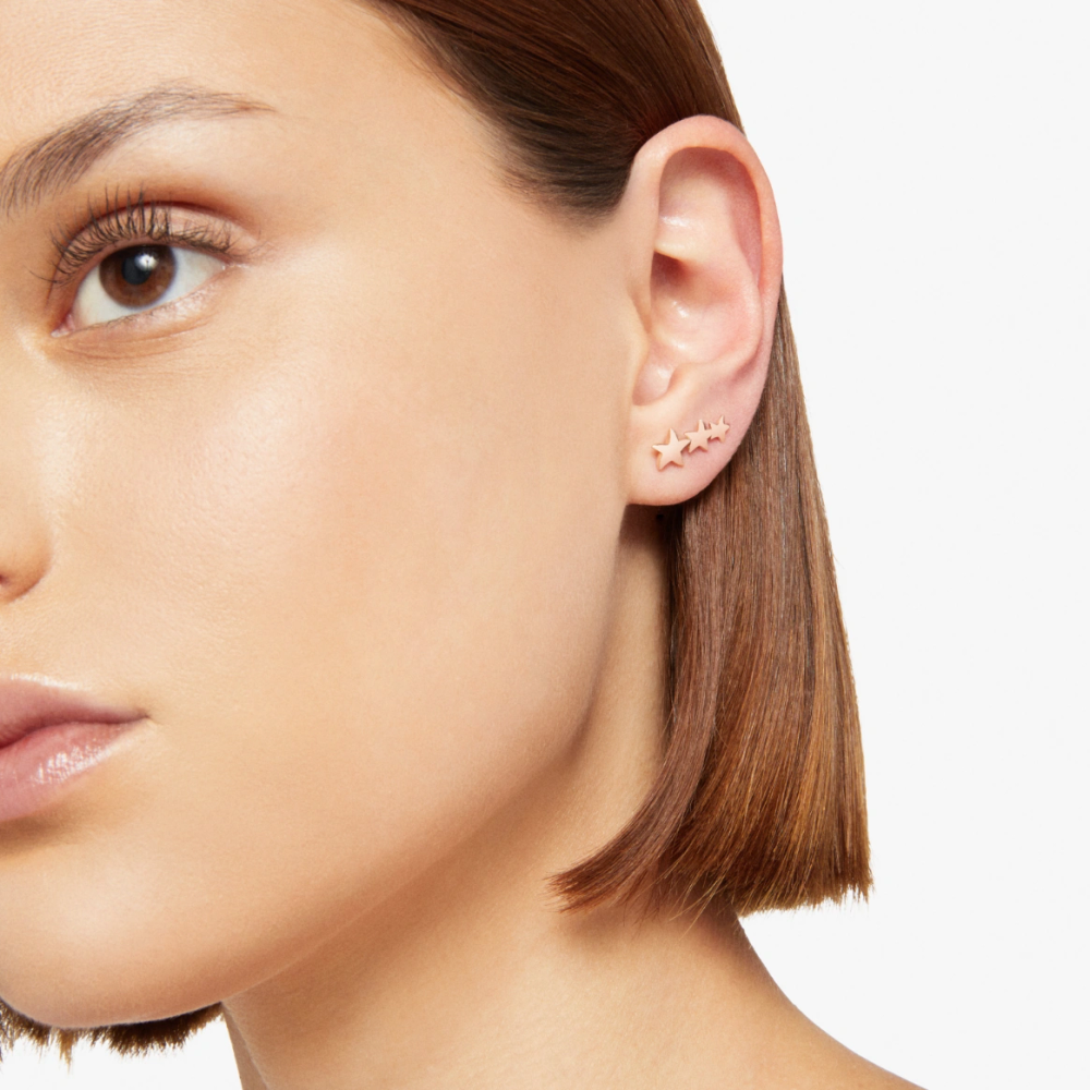 Contour D'oreille Stellina Or Rose