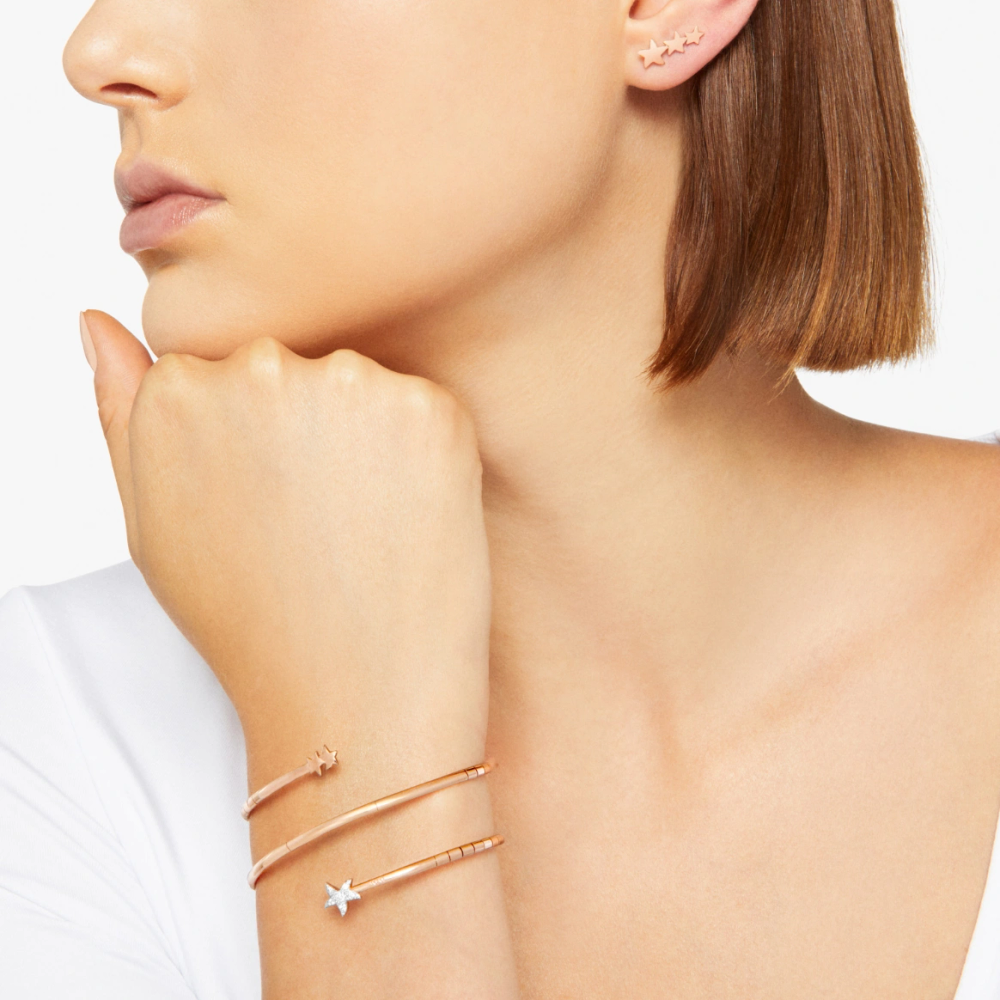 Contour D'oreille Stellina Or Rose