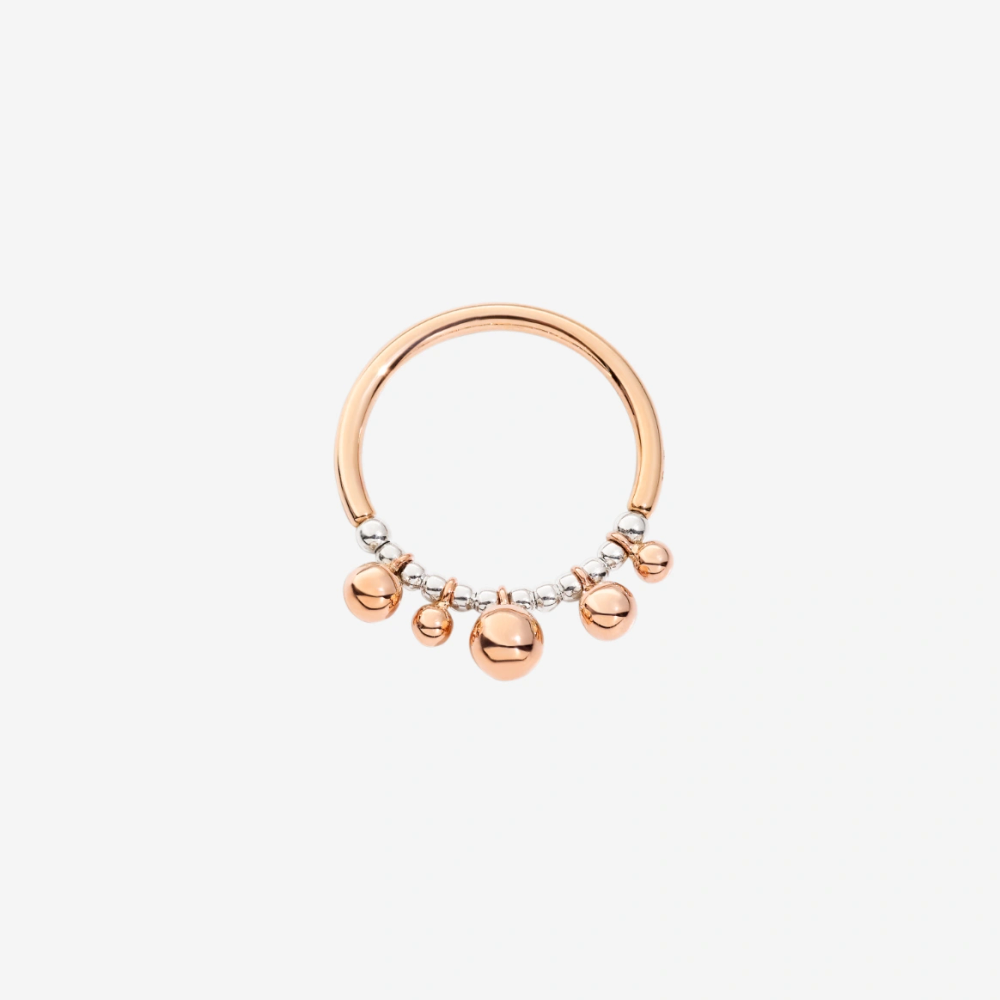Bague Bollicine Or Rose &amp; Argent