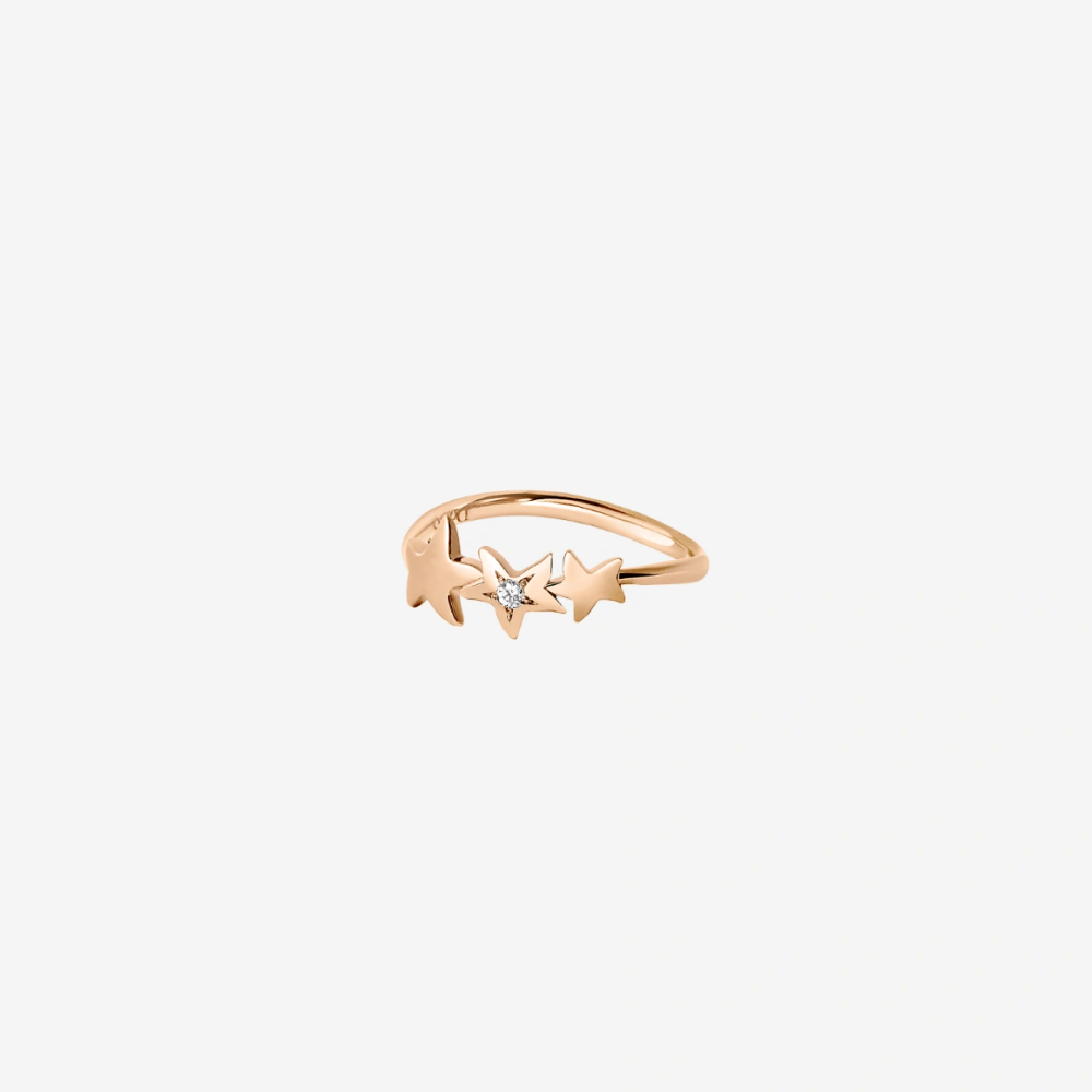Ring Stellina Roségold Und Weisser Diamant