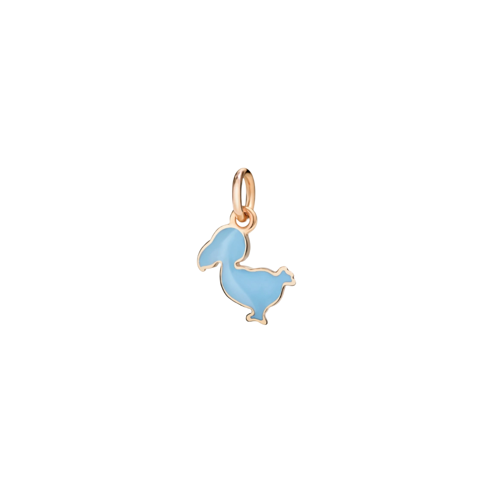Anhänger Dodo Junior Roségold Und Emaille