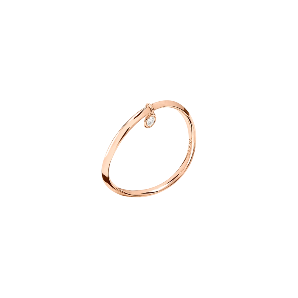 Bague Essentials Or Rose &amp; Diamant Blanc