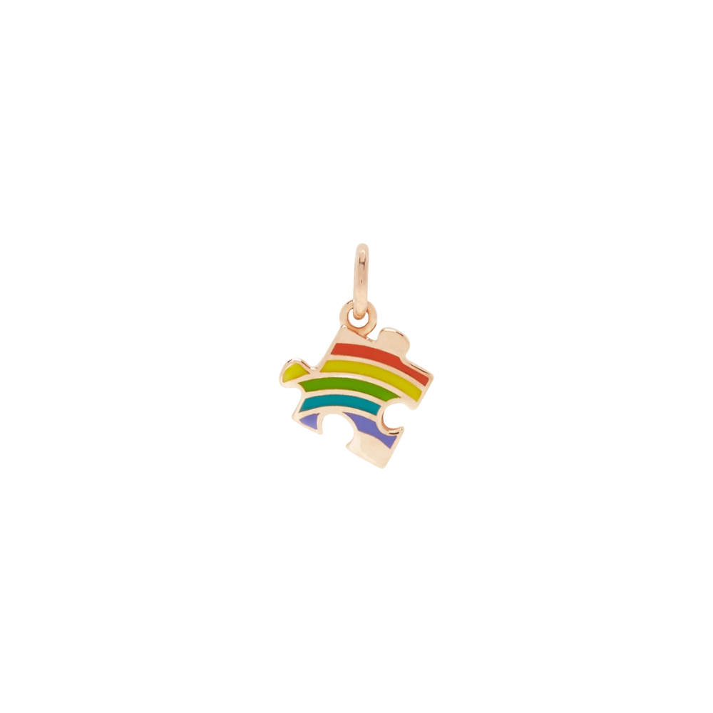 Anhänger Puzzle Lgbtq+ Roségold Und Emaille