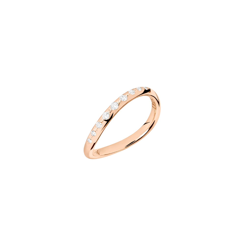 Bague Essentials Or Rose &amp; Diamants Blancs