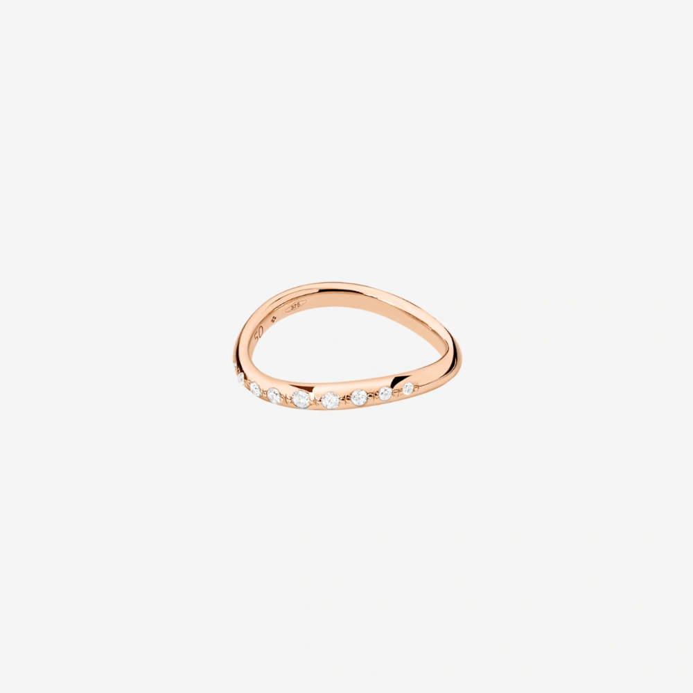 Bague Essentials Or Rose &amp; Diamants Blancs