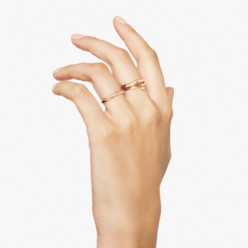 Bague Essentials Or Rose &amp; Diamants Blancs