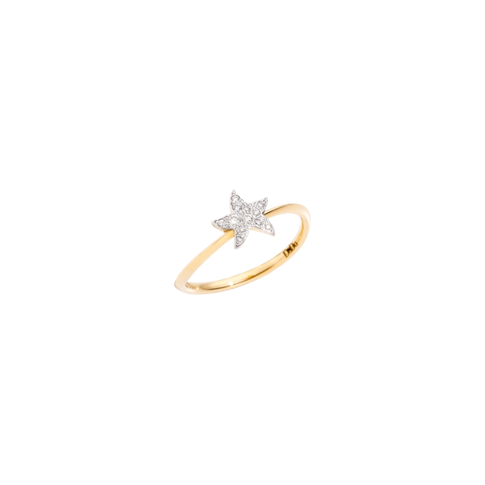 Bague Stellina Or Jaune &amp; Diamants Blancs