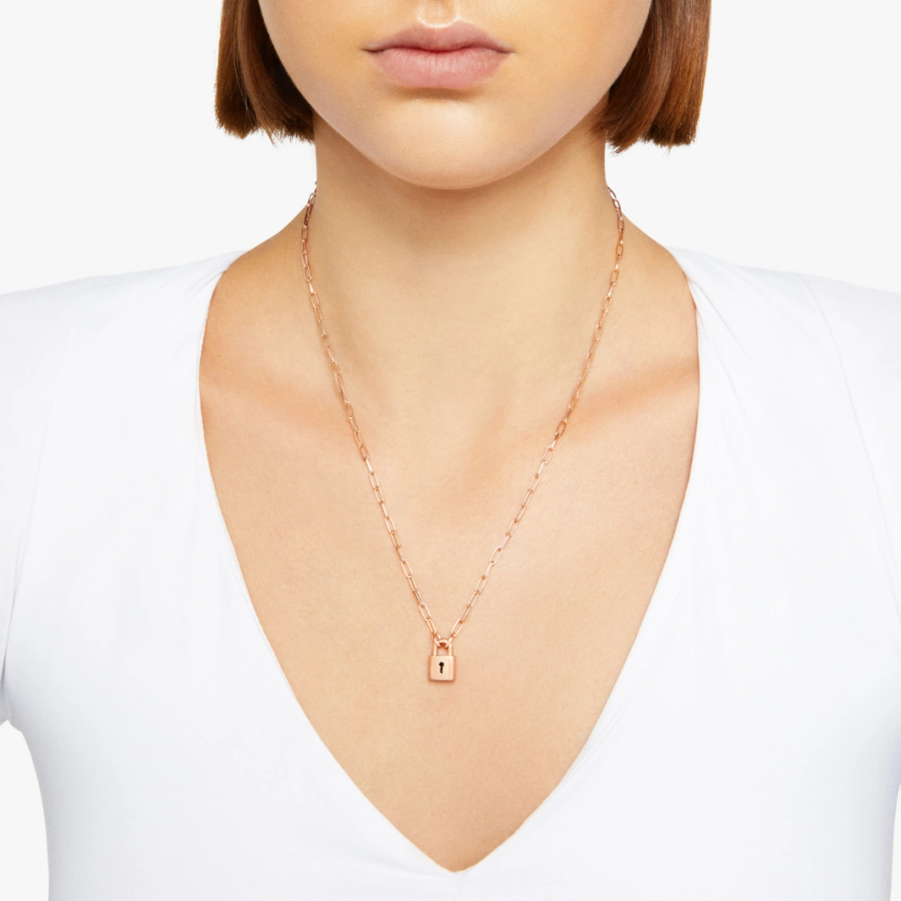 Collier Cadenas Argent Doré