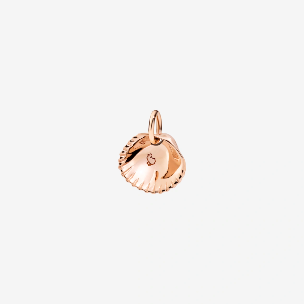 Rose Gold Seashell Charm