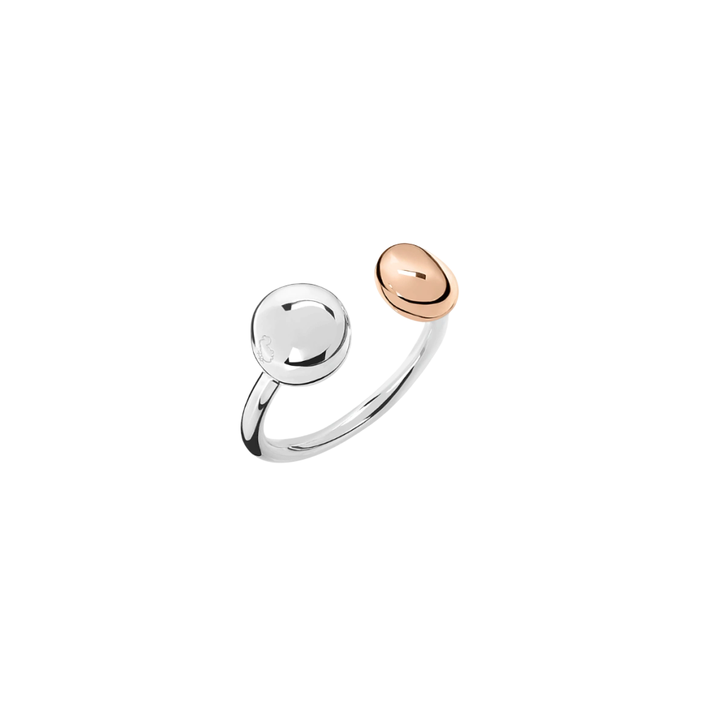 Ring Pepita Silber Und Roségold