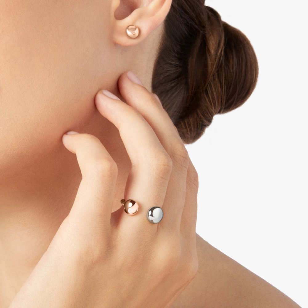 Ring Pepita Silber Und Roségold