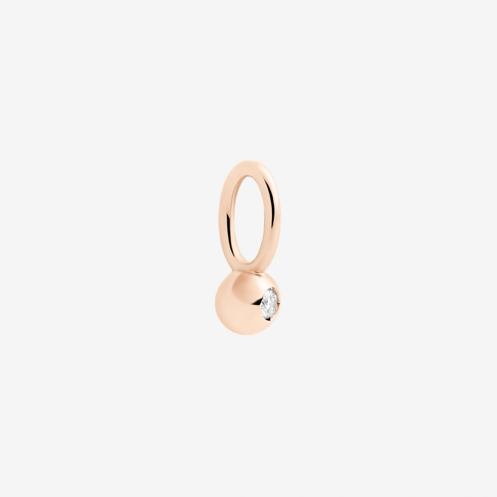 Rose Gold &amp; White Diamond Bollicine Charm