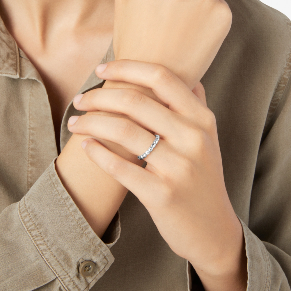 Ring Granelli Silber