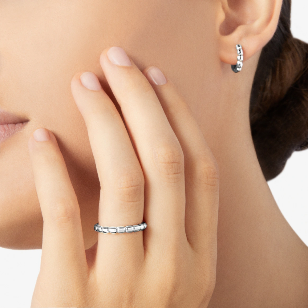 Ring Granelli Silber