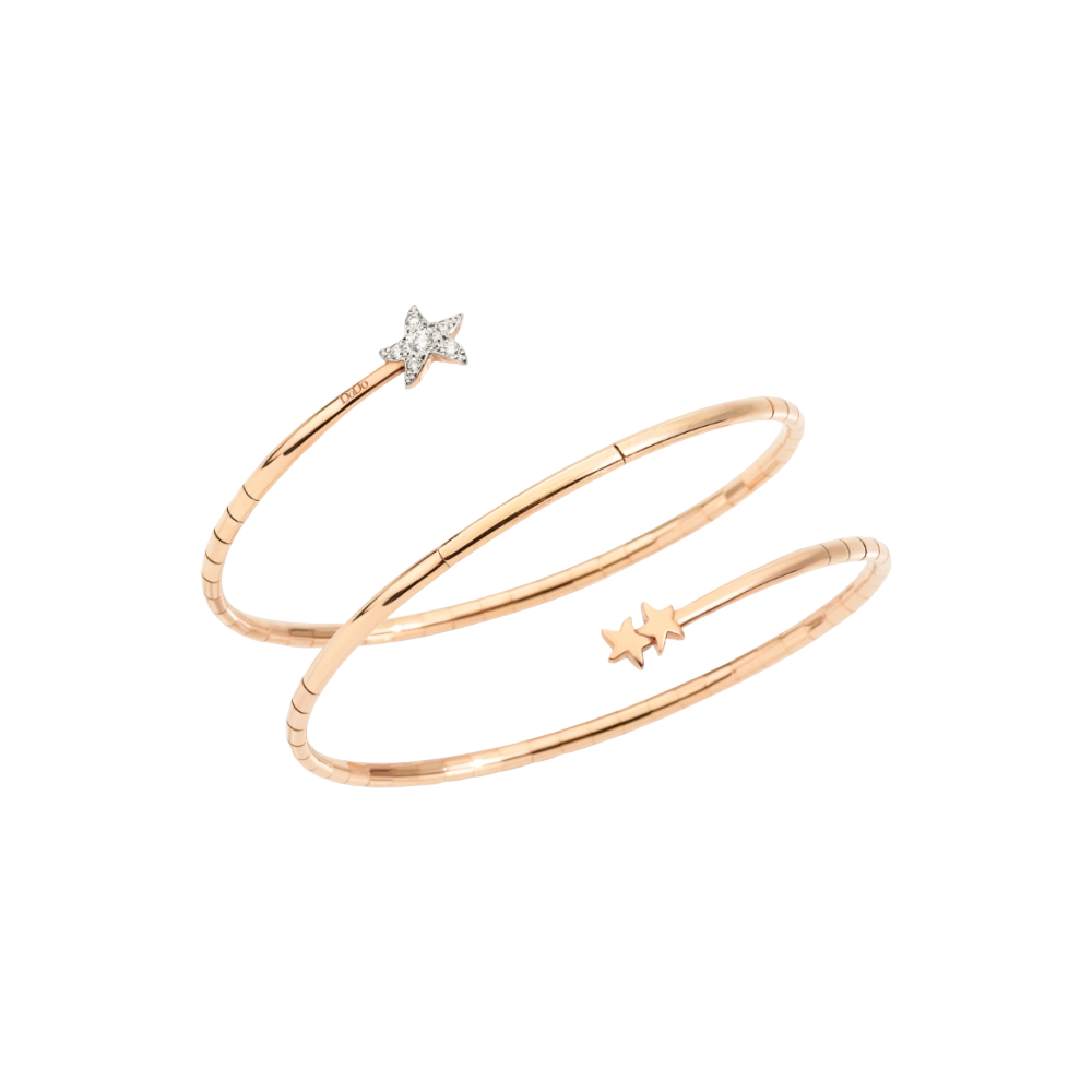Bracelet Stellina Or Rose &amp; Diamants