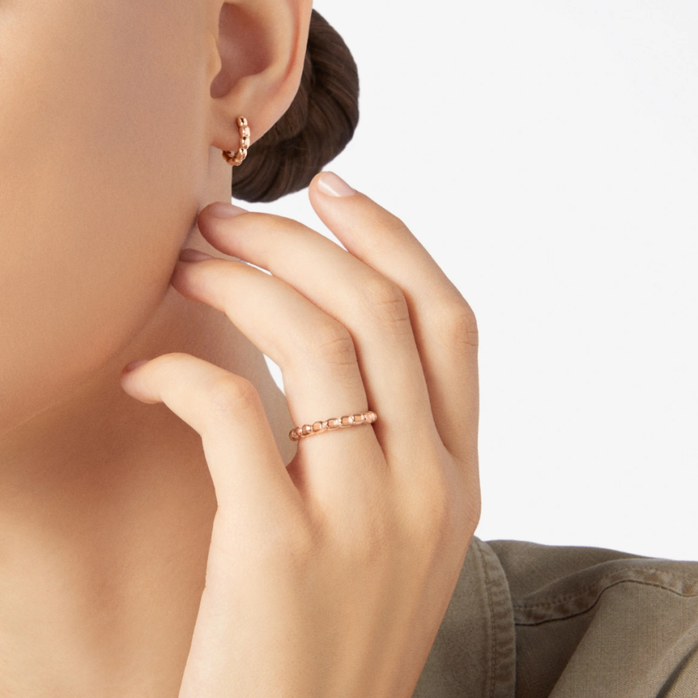 Bague Granelli Or Rose
