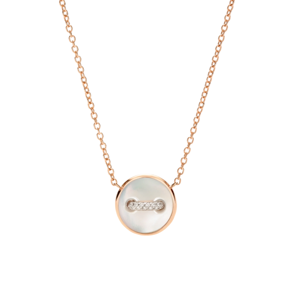 Pom Pom Dot Necklace With Pendant