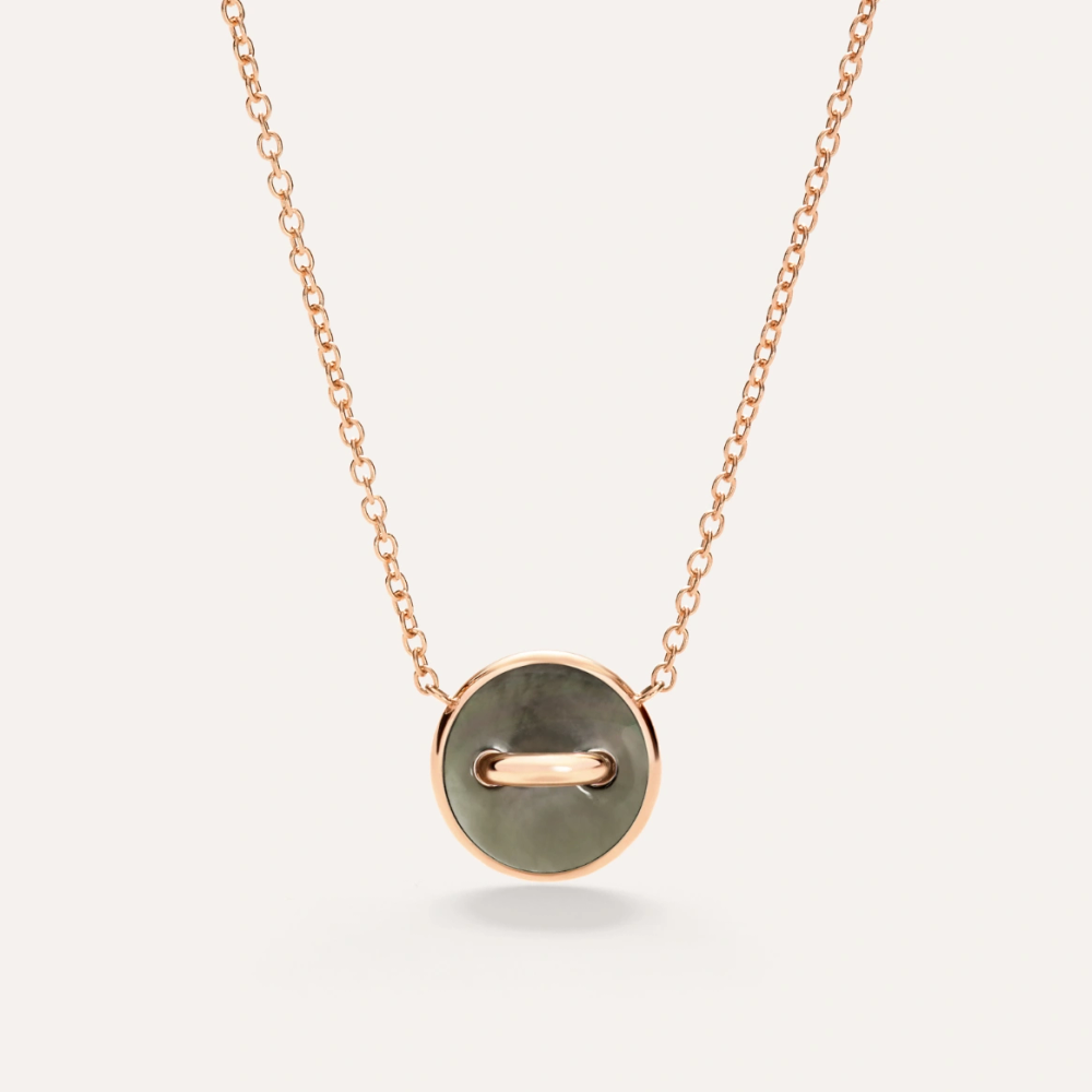 Pom Pom Dot Necklace With Pendant