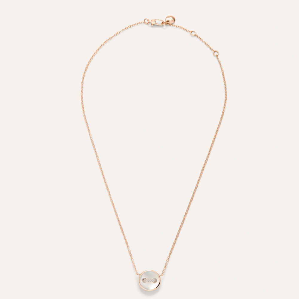 Pom Pom Dot Necklace With Pendant