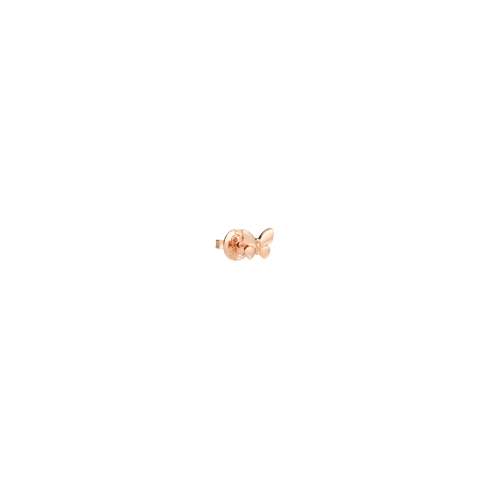 Rose Gold Butterfly Stud Earring