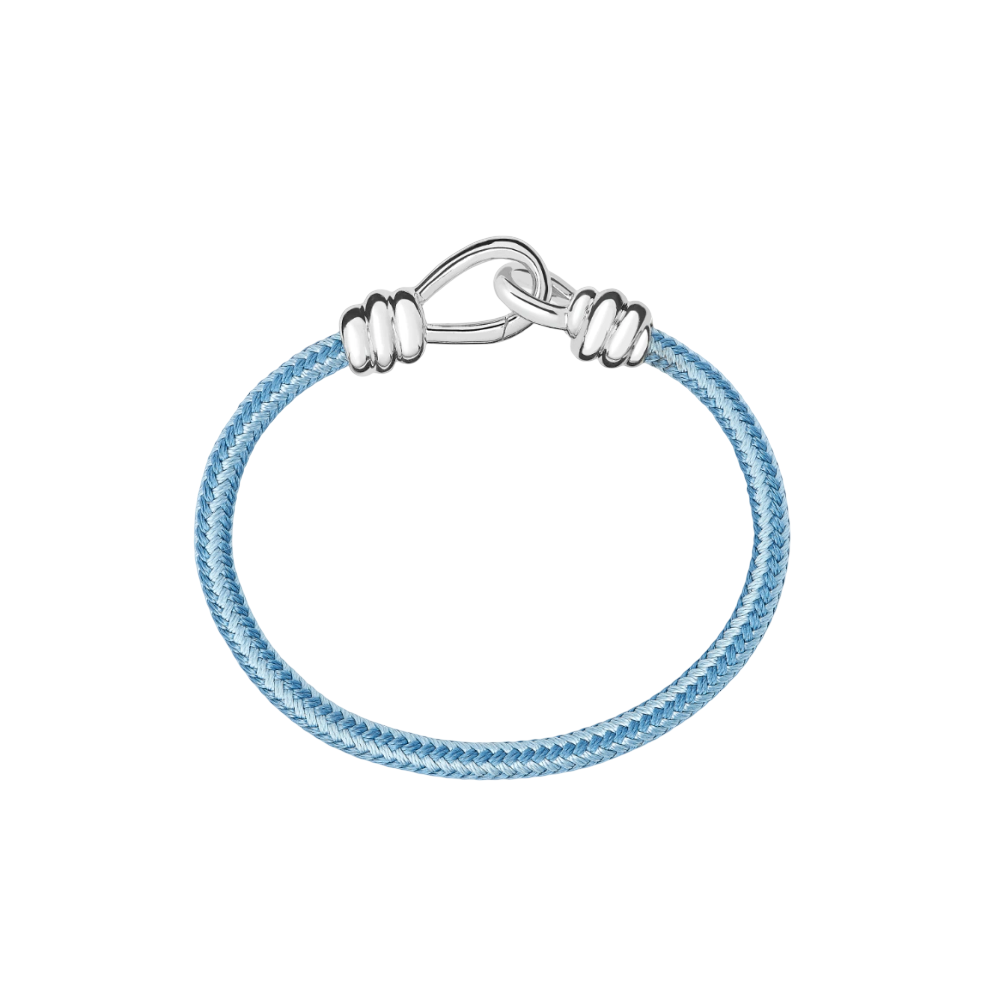 Silver &amp; Cord Nodo Bracelet