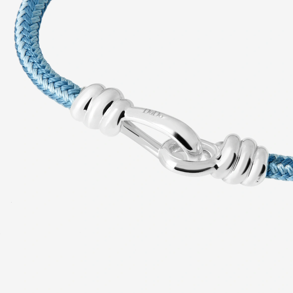 Silver &amp; Cord Nodo Bracelet