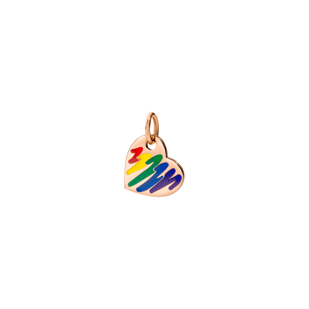 DoDo Jewellery Heart Charm Rainbow DMC0127_HEARL_0009R