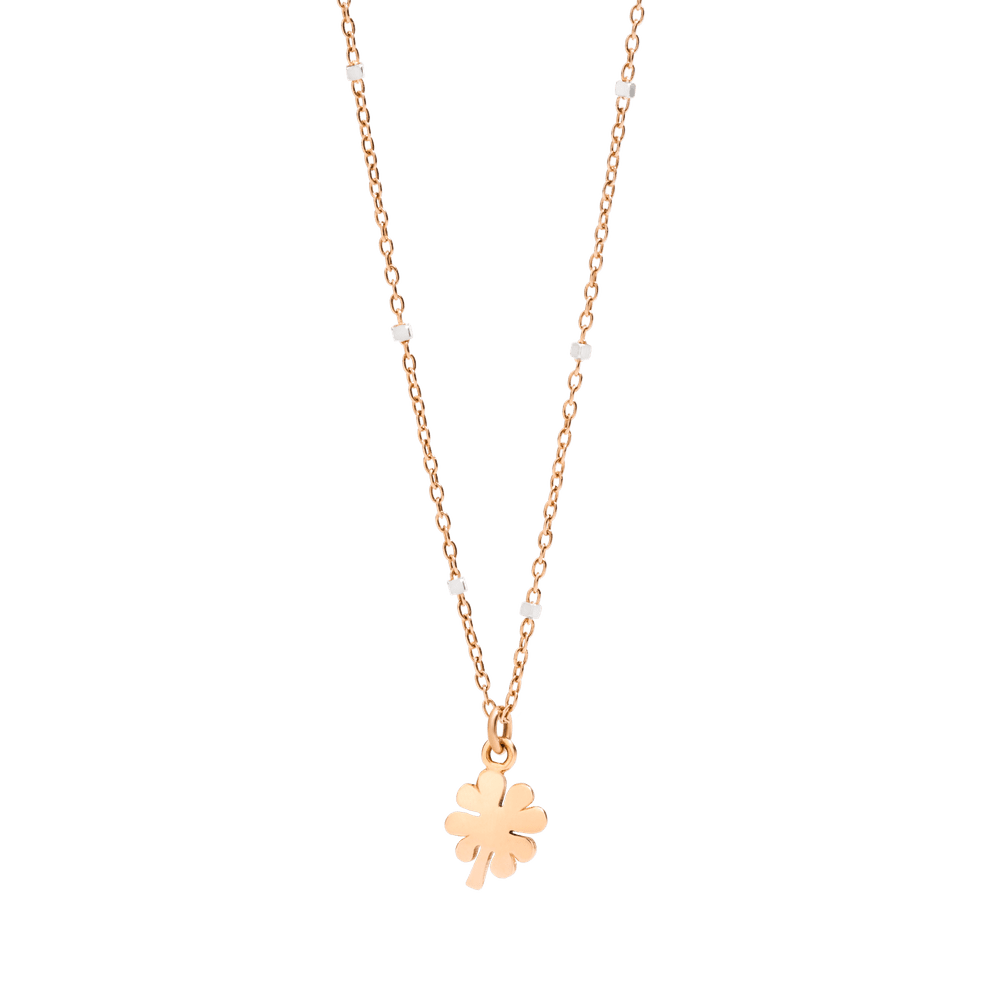DoDo Jewellery Mini Four Leaf Clover Necklace DCB9004_FOURX_0009R